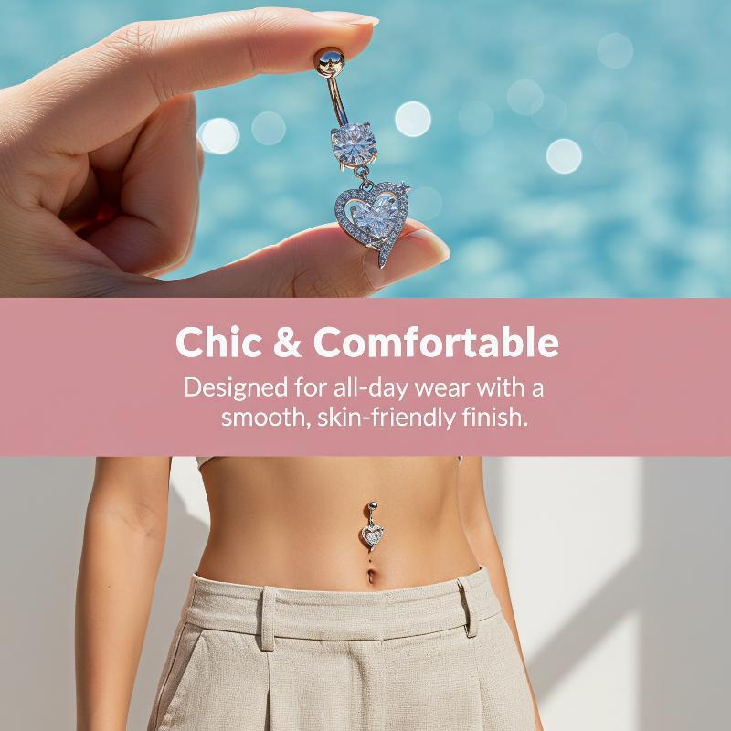 Surgical Steel Dangle Belly Bu - Body Jewelry Surgical Steel 评论和价格