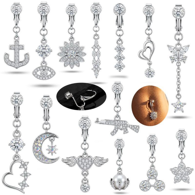 1Pcs Trendy Angel Belly Button - Body Jewelry Surgical Steel 评论和价格